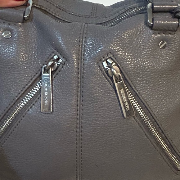 Michael Kors Charcoal Gray pebble leather Leather Satchel hobo crossbody - Picture 6 of 11